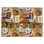 Zweeds Jultomte Gnome Collage Groot Cadeauzakje (Achterkant)