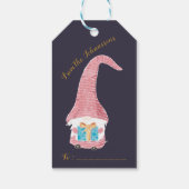 Zweeds kabouters gepersonaliseerde Vakantie cadeau Cadeaulabel (Achterkant)