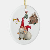 Zweeds kerstcadeautje keramisch ornament (Rechts)