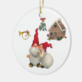Zweeds kerstcadeautje keramisch ornament (Links)