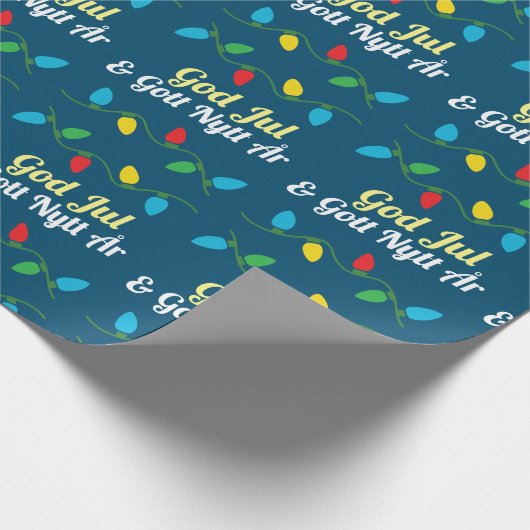 Zweeds kerstpapier cadeaupapier (Hoek)