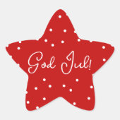 Zweeds Kerstster Gepersonaliseerde sticker (Voorkant)