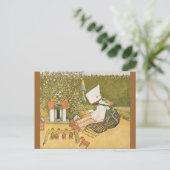 Zweeds kind met speelgoed briefkaart (Staand voorkant)