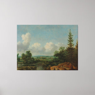 Zweeds Landschap, Allaert van Everdingen, 1650 Canvas Afdruk