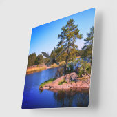 zweeds landschap , foto vierkante klok (Hoek)