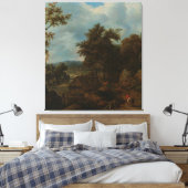 Zweeds Landschap met een Watermolen, Allaert van E Canvas Afdruk (Insitu (Slaapkamer))