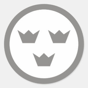 Zweeds Low VIs-Sticker Ronde Sticker