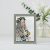 Zweeds Lucia Girl Briefkaart (Staand voorkant)