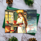 Zweeds  Lucia God Jul Vrolijk Kerstfeest Feestdagenkaart