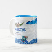 Zweeds mamma (moeder) moeder van Vikings Tweekleurige Koffiemok (Voorkant links)