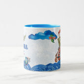 Zweeds mamma (moeder) moeder van Vikings Tweekleurige Koffiemok (Center)