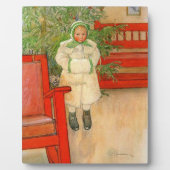  Zweeds meisje met kerst in Muff Fotoplaat (Voorkant)