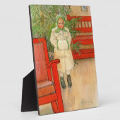  Zweeds meisje met kerst in Muff Fotoplaat (Zijkant)