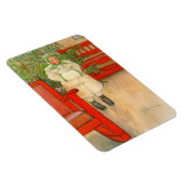 Zweeds meisje met kerst in Muff Magneet (Rechterzijde)