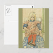  Zweeds meisje met speldenstoel Briefkaart (Voorkant / Achterkant)