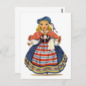 Zweeds meisje traditionele jurk Briefkaart (Voorkant / Achterkant)