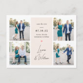 Zweeds ondertekende bruiloft bewaart het Briefkaar Briefkaart (Voorkant)