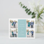 Zweeds ondertekende bruiloft bewaart het Briefkaar Briefkaart (Staand voorkant)