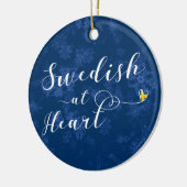 Zweeds op de dag van de hartvakantie, Zweden Keramisch Ornament (Links)