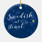 Zweeds op de dag van de hartvakantie, Zweden Keramisch Ornament (Achterkant)