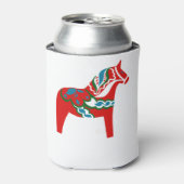 Zweeds paard Dala Horse Dalecarlian Horse Blikjeskoeler (Blikje Voorkant)