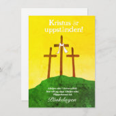 Zweeds paasreligie Christelijk Feestdagenkaart (Voorkant / Achterkant)