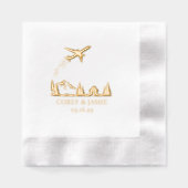 Zweeds paspoort folie servetten (Voorkant)