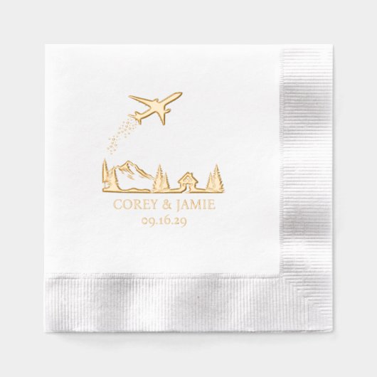 Zweeds paspoort folie servetten (Voorkant)