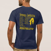 Zweeds Rijk (Svenska Imperium) T-shirt (Achterkant)