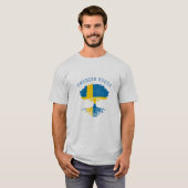 Zweeds Roots Flag T-shirt (Voorkant volledig)