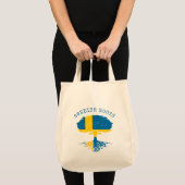 Zweeds Roots Flag Tote Bag (Voorkant (product))