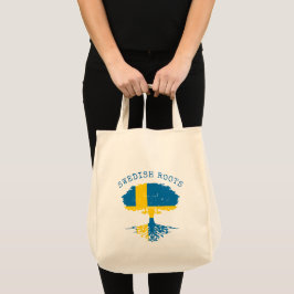Zweeds Roots Flag Tote Bag