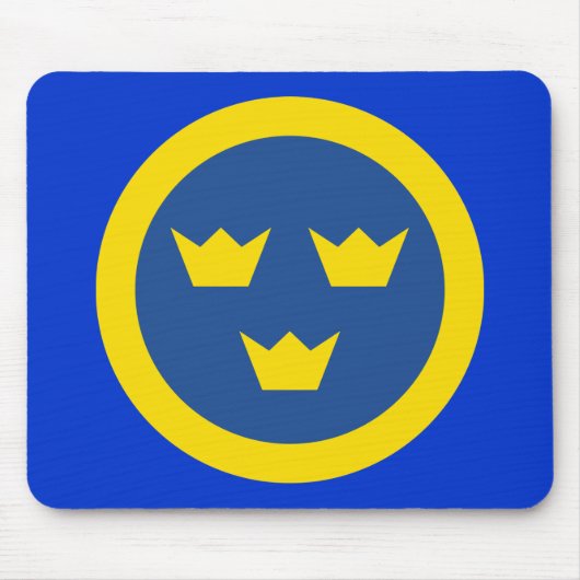 Zweeds Roundel Mousepad Muismat (Voorkant)