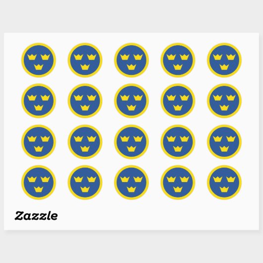 Zweeds Roundel sticker (Vel)