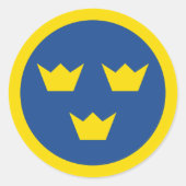 Zweeds Roundel sticker (Voorkant)