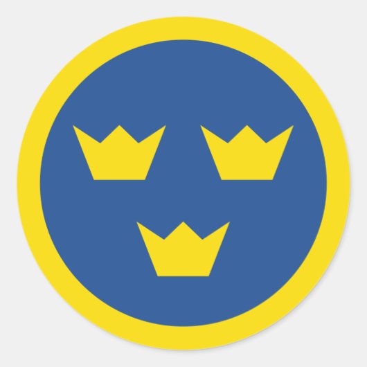 Zweeds Roundel sticker (Voorkant)