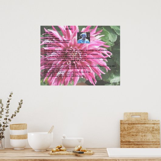 Zweeds Rusks van grootmoeder Poster (Keuken)