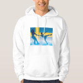 Zweeds schaatsduo Silhouette Hoodie (Voorkant)