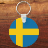 Zweeds Sleutelhanger voor de nationale vlag (Voorkant)