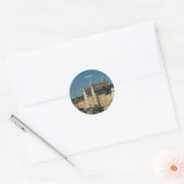 Zweeds stadsgezicht ronde sticker (Envelop)
