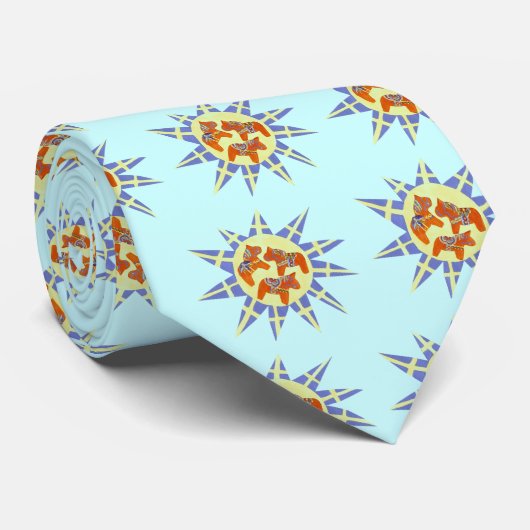 Zweeds Sunburst Stropdas (Opgerold)