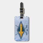 Zweeds Sverige Ice Hockey Bagagelabel (Voorkant verticaal)