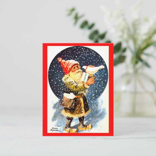  Zweeds Tomte Christmas Gnome Briefkaart (Staand voorkant)