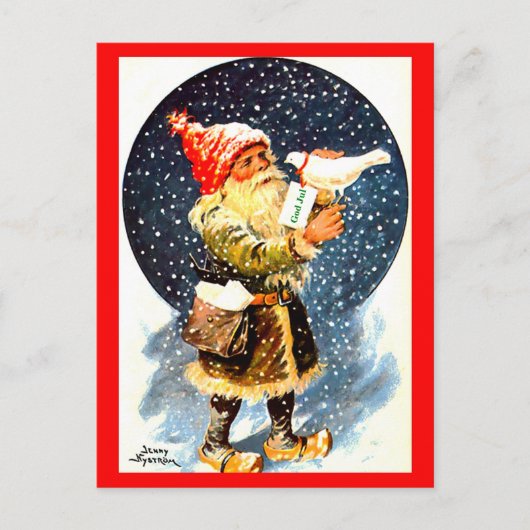 Zweeds Tomte Christmas Gnome Briefkaart (Voorkant)