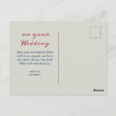  Zweeds Traditioneel Dalecarlia Bruiloft Briefkaart (Achterkant)