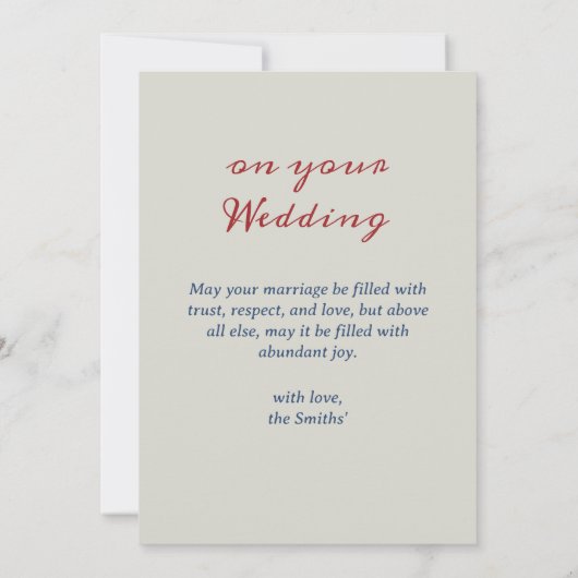  Zweeds Traditioneel Dalecarlia Bruiloft Notitiekaartje (Achterkant)