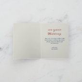 Zweeds Traditioneel Dalecarlia Bruiloft Notitiekaartje (Binnen)