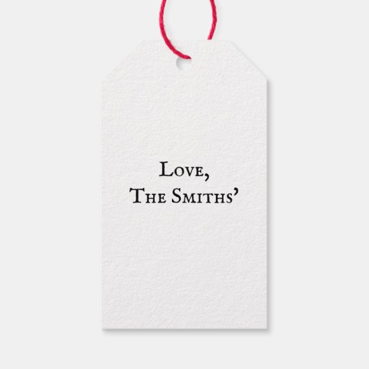  Zweeds Traditioneel Dalecarlia Verloving Cadeaulabel (Achterkant)