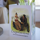  Zweeds Traditioneel Dalecarlia Verloving Kaart