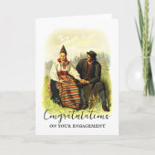  Zweeds Traditioneel Dalecarlia Verloving Kaart (Voorkant)